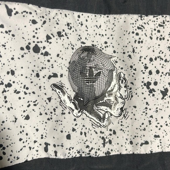 Adidas Planetoid Track Jacket Black White Size Small - Picture 5 of 7